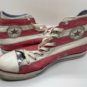 Vintage Converse Chuck Taylor All Stars American Flag Mens Size 10.5
